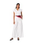 LE MOT - White Basic Jumpsuit