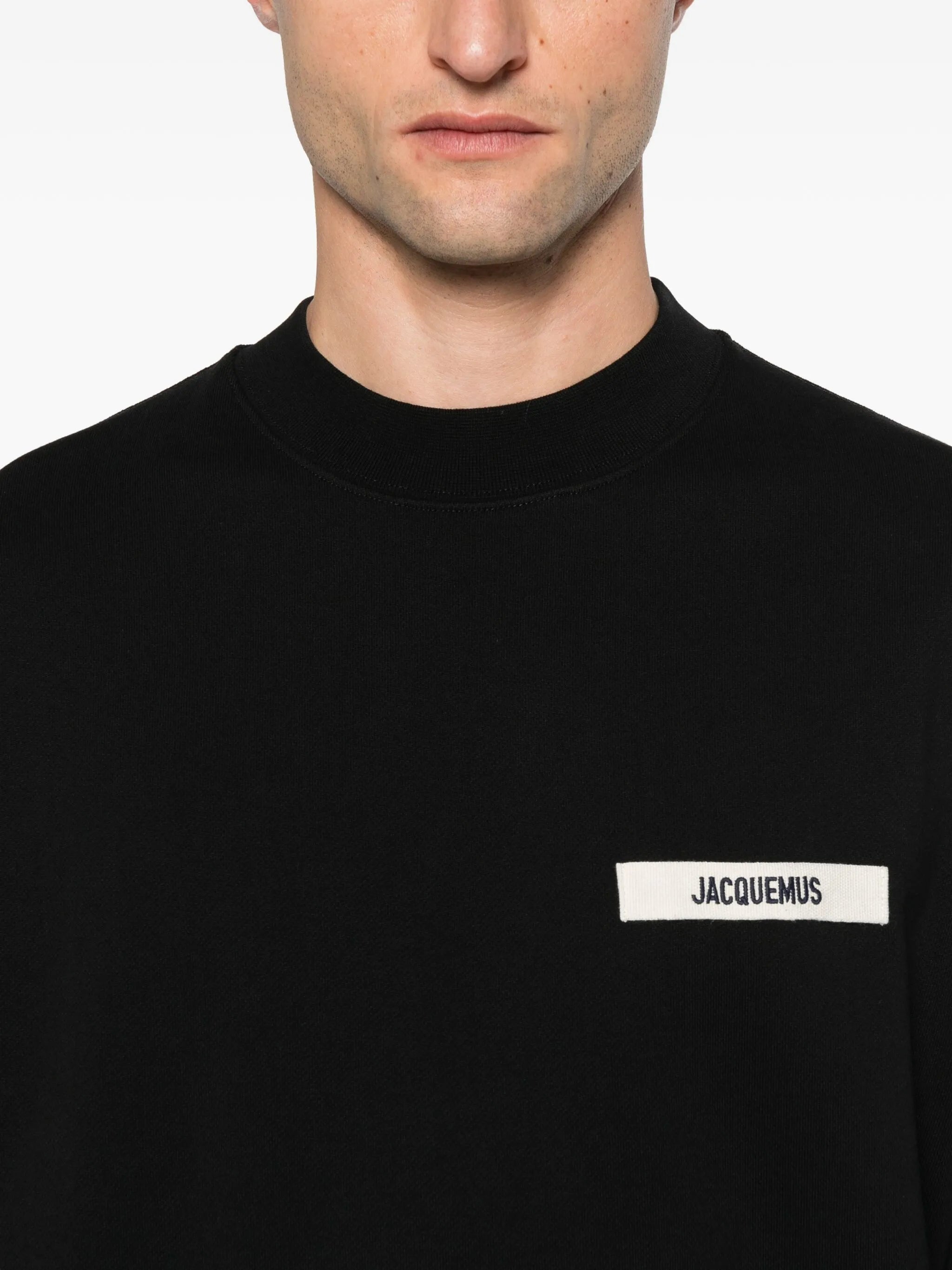 JACQUEMUS - Le Sweatshirt Gros Grain Black