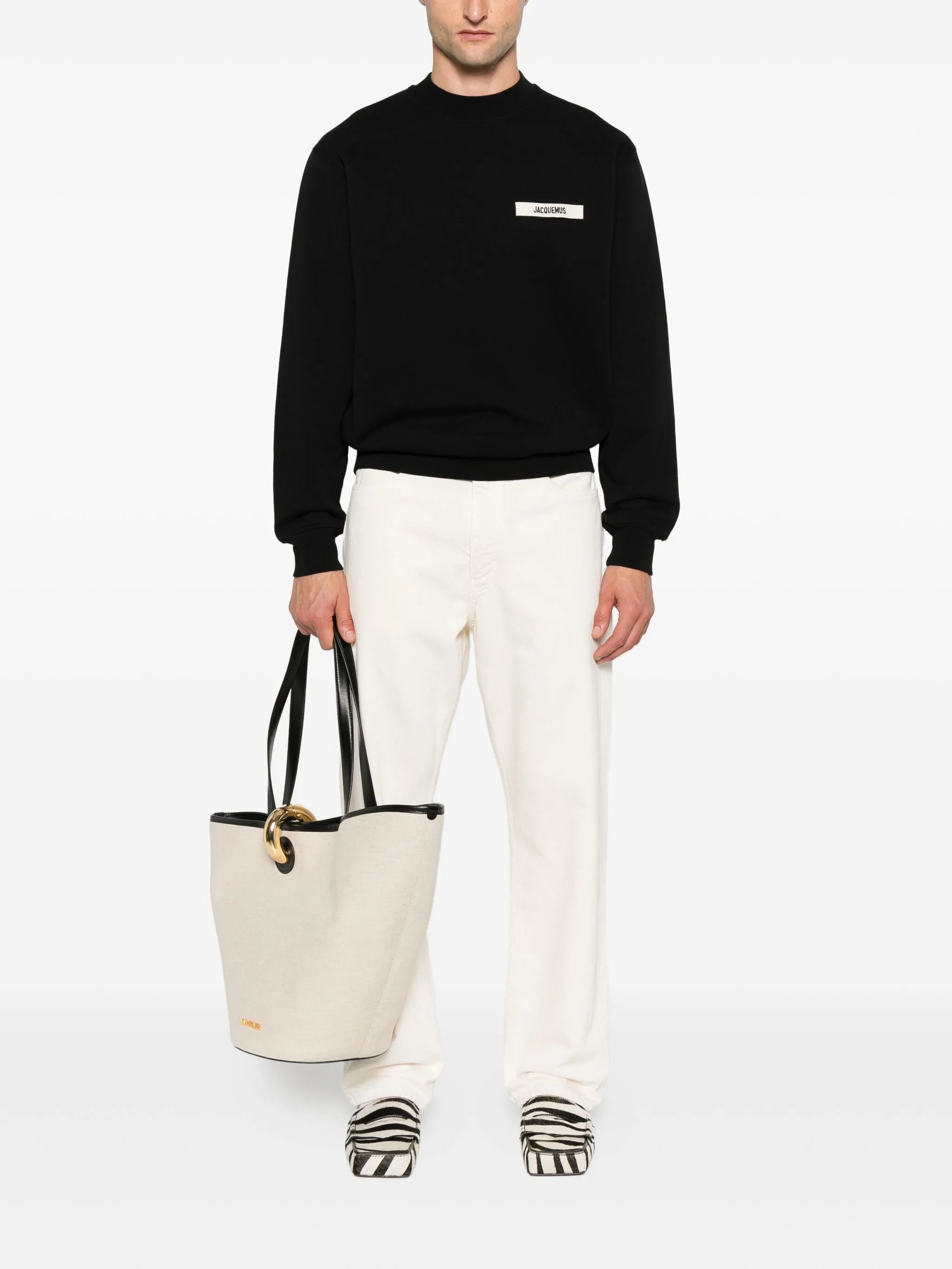 JACQUEMUS - Le Sweatshirt Gros Grain Black