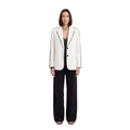 Blazer Oversize Ivory Bordado