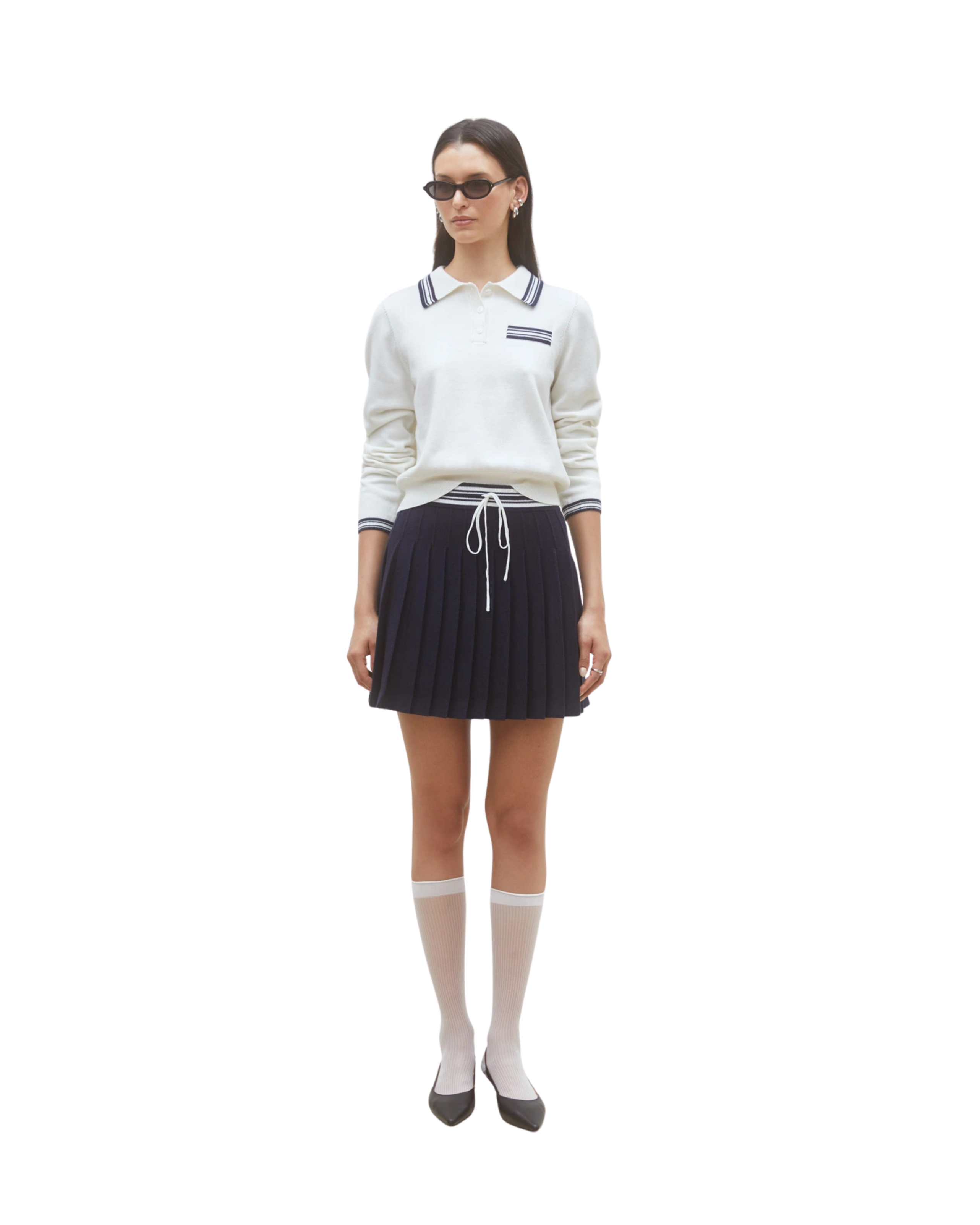 SUNCOO - Two-tone Polo sweater