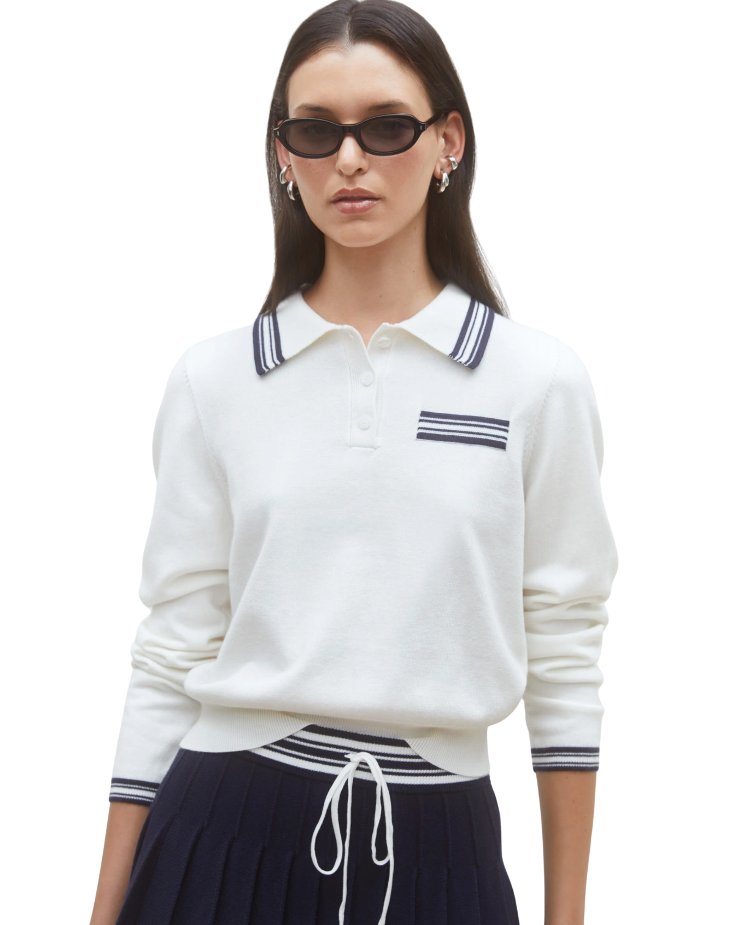 SUNCOO - Two-tone Polo sweater