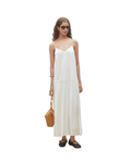 SUNCOO - Long Plain Dress with Straps
