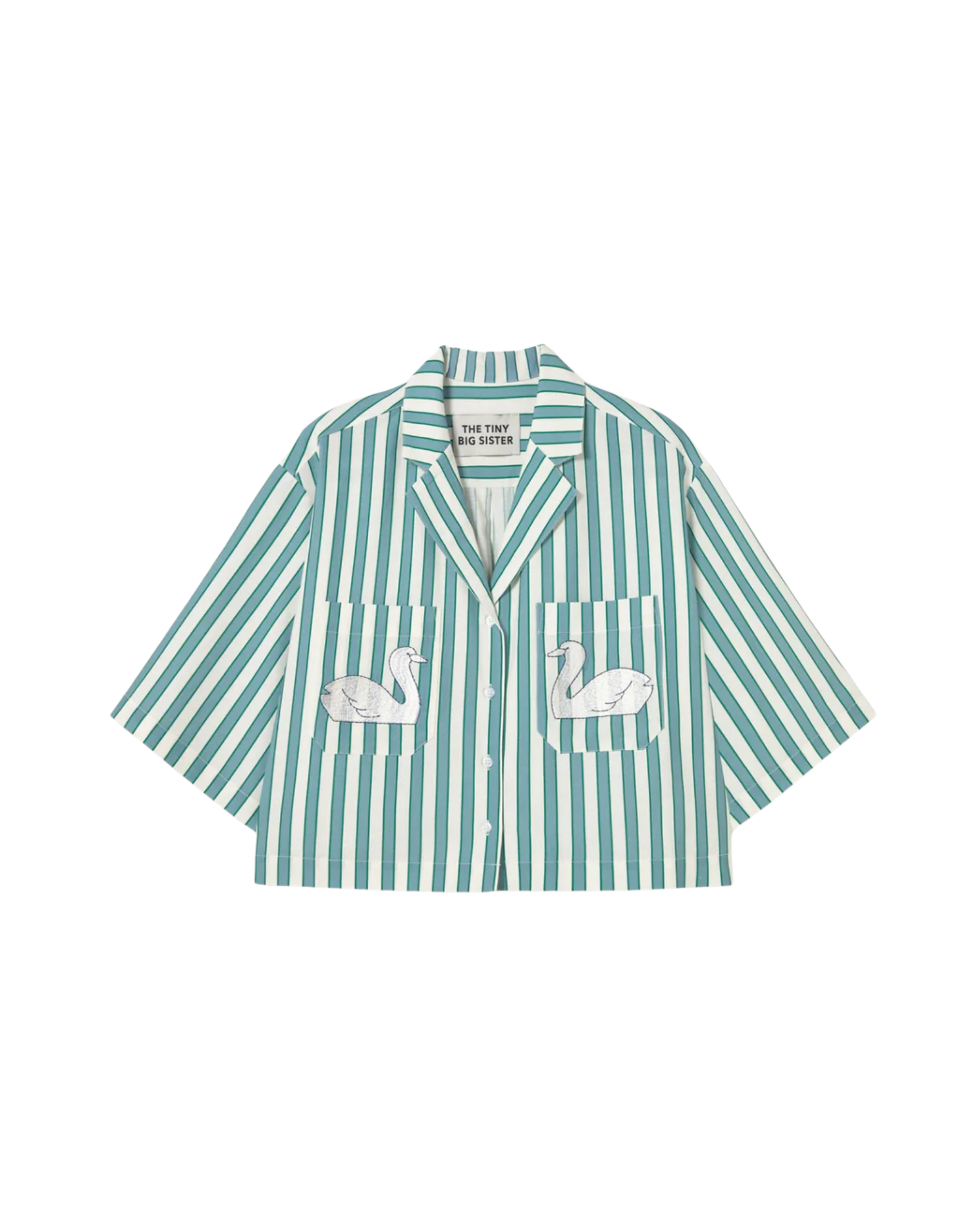 THE TINY BIG SISTER - Swans Short Sleeve Shirt