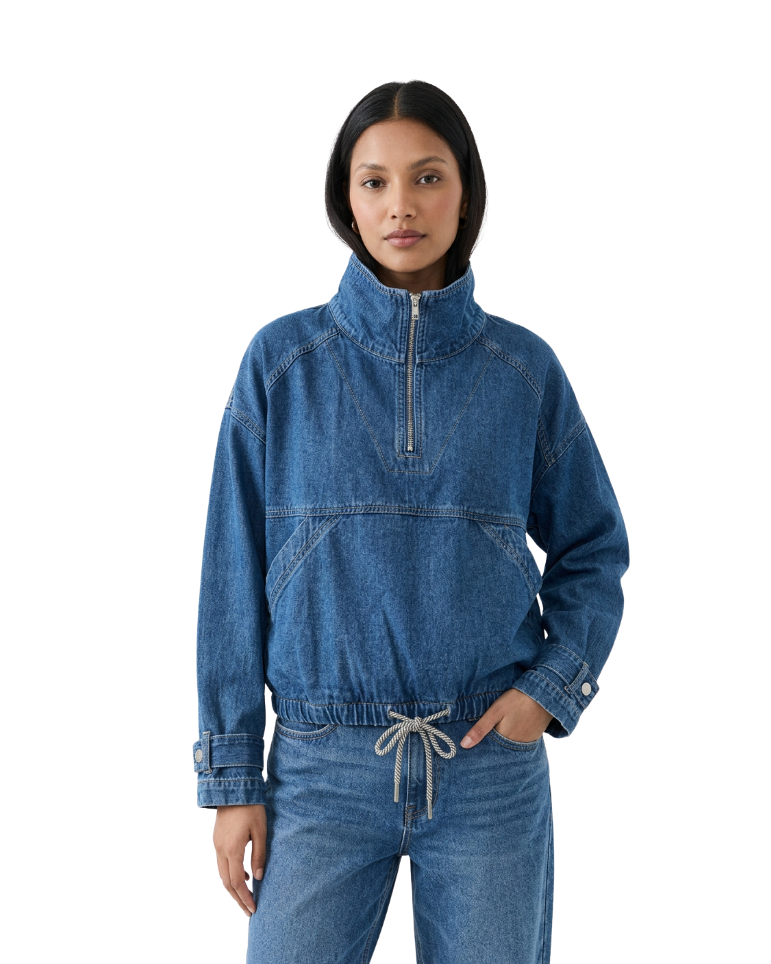 LE MOT - Denim Halter Jacket