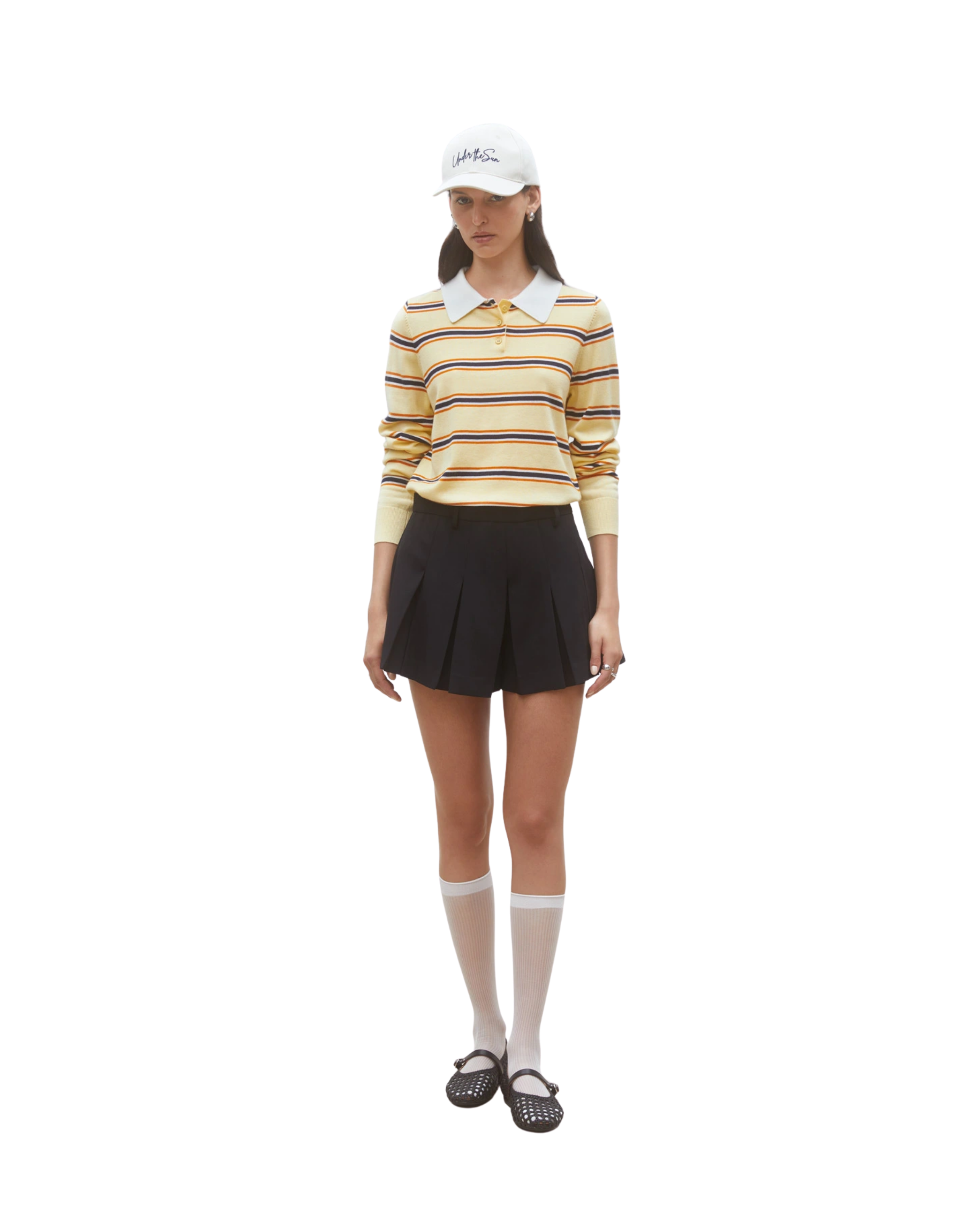 SUNCOO - Polo Yellow & Blue Shirt