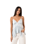 LE MOT - Blue & White Top