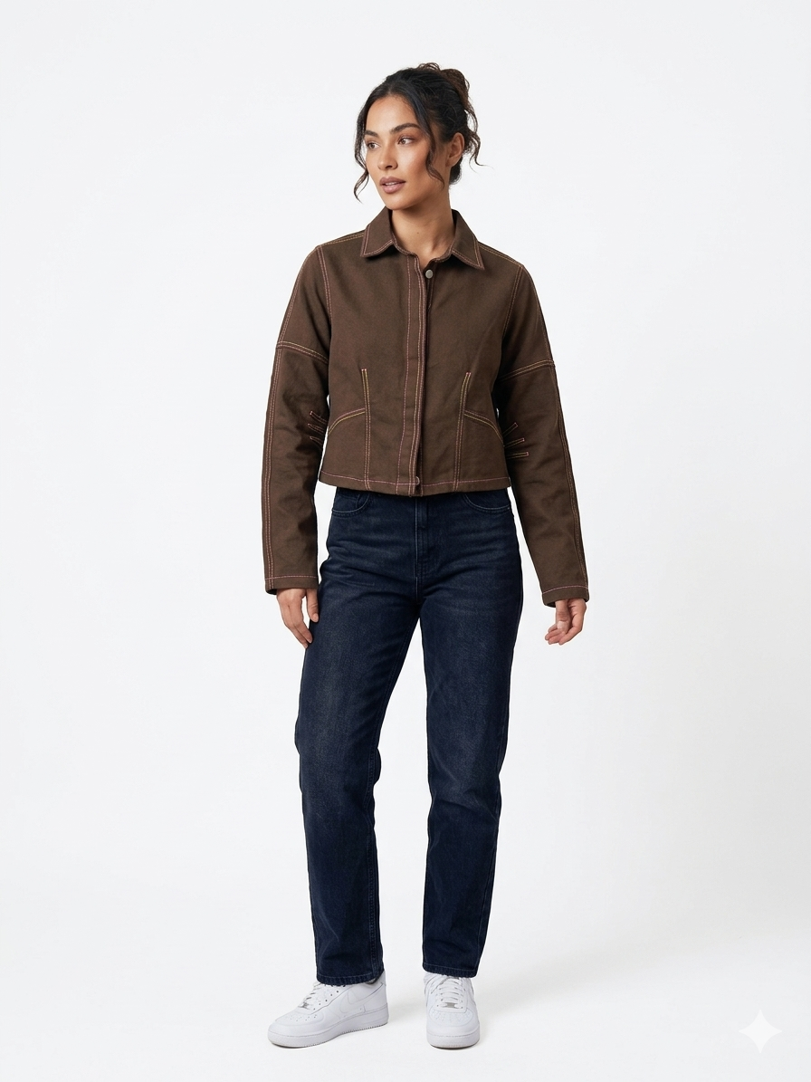 ZERENO - Jacket in Brown