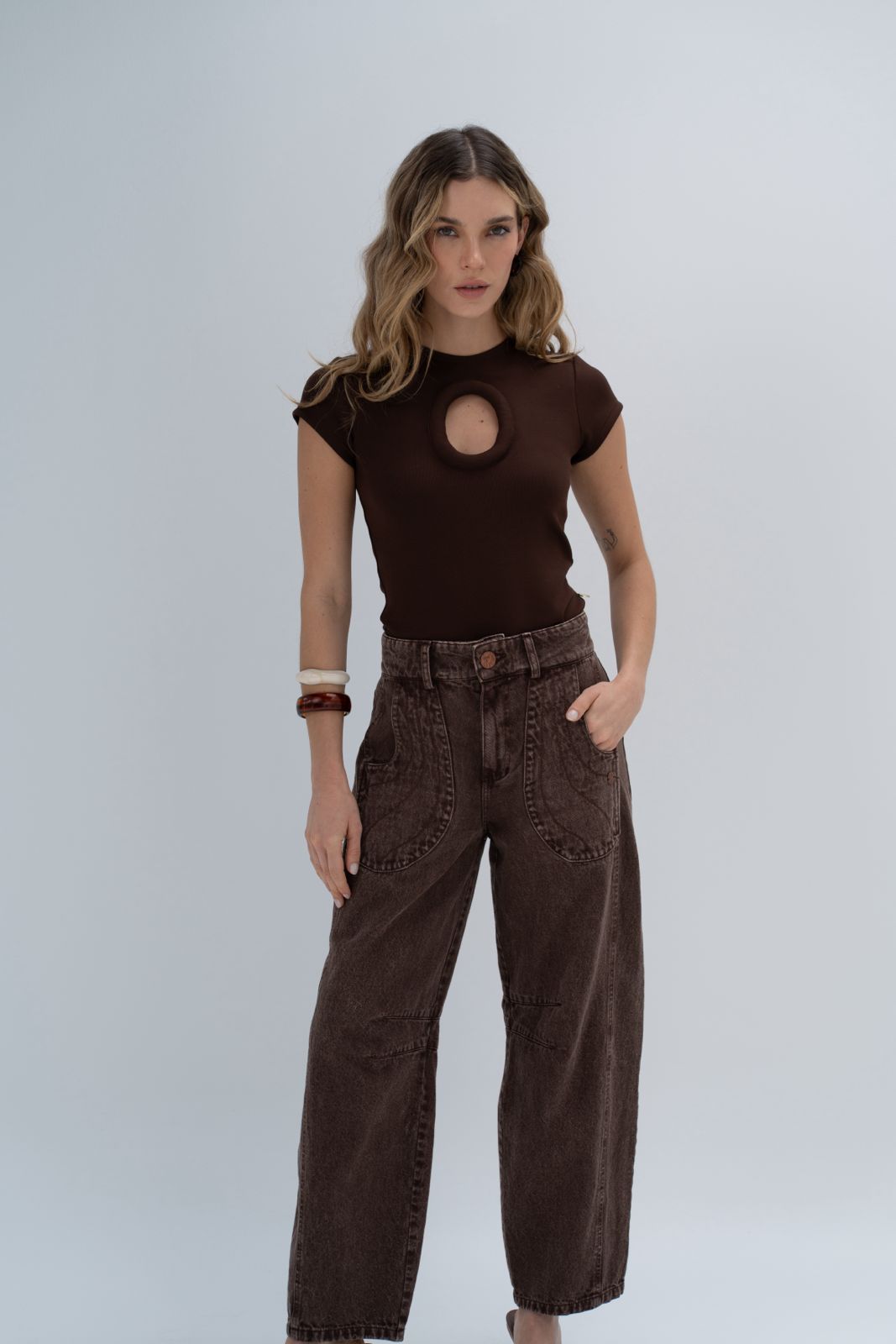 Jaguar Jean Marron